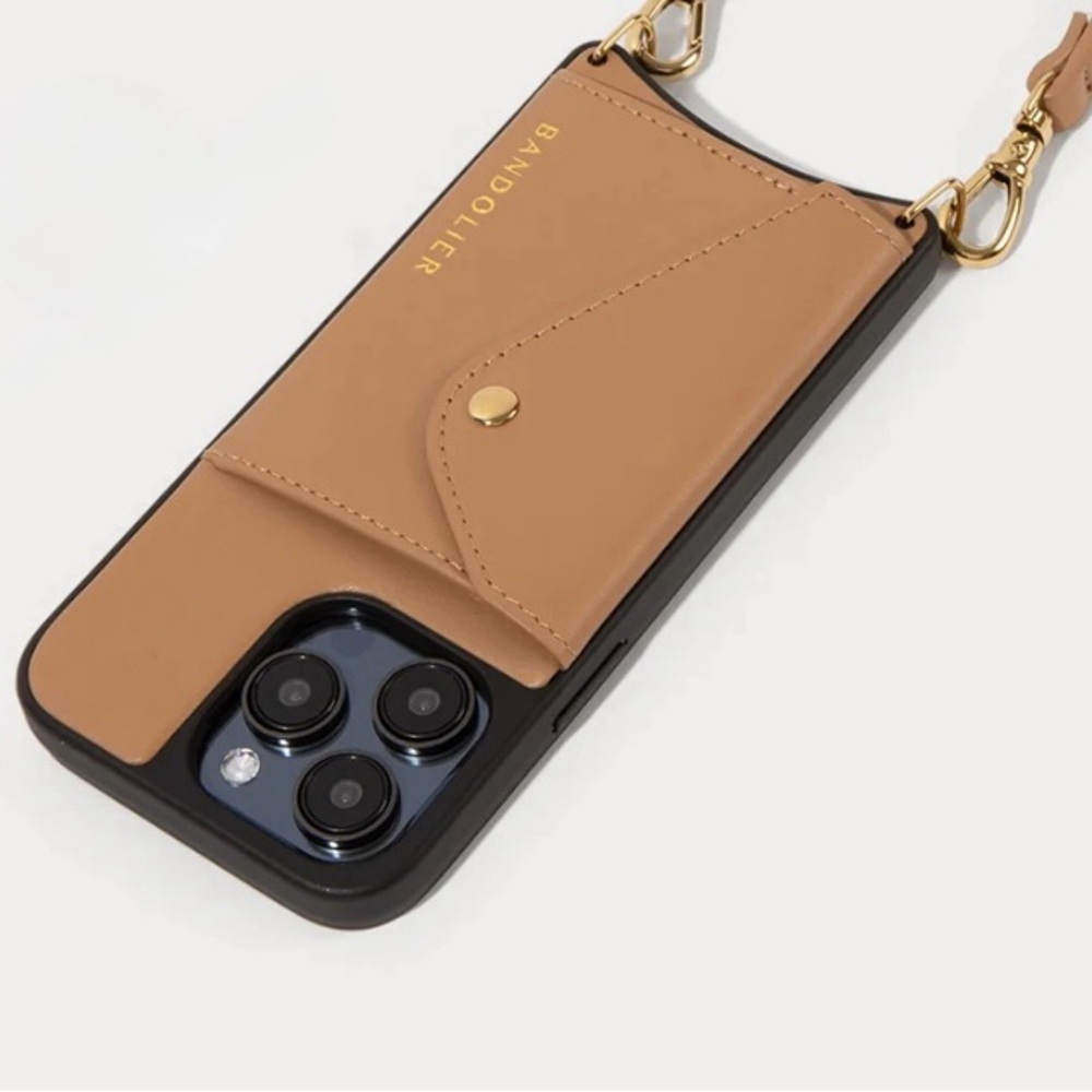 Bandolier Tan Phone Case Card Holder